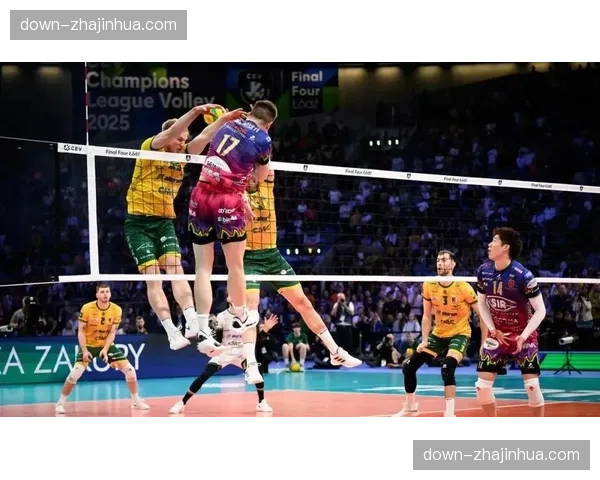 欧冠男排八强战，佩鲁贾客场3-1力克柏林，抢得晋级先机
